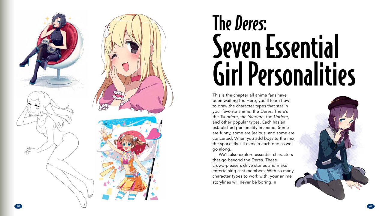 The Master Guide to Drawing Anime: Amazing Girls: How to Draw Essential Character Types from Simple Templates – A How to Draw Anime / Manga Books Series (Volume 2)