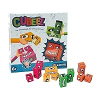 55171 HCM Kinzel-55171-Cubeez-Brain Teaser Games, Community Game, Skill Cube, Puzzle, Patience Game, 2-4 Players, from 6 Years, Multicoloured