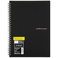Maruman MNEMOSYNE Notebook 9.92 x 7.05 Inches (B5), 5mm dot grid, 80 Sheets (N104), White