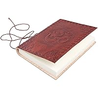 storeindya Hand Embossed Leather Journal Travel Pocket Personal Diary and Handmade Paper