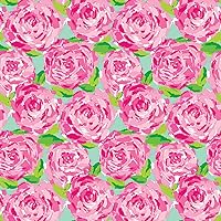 Lilly Pulitzer Inspired Patterned Vinyl Pastel Coral Patterned Permanent Vinyl Lilly Floral Pattern Adhesive Vinyl Bundle 12 inch by 12 inch - 3 Sheets (33A2)