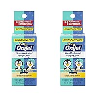 Orajel Non-Medicated Baby Teething Day & Night Cooling Gels 0.18 oz Twin Pack (Pack of 2)