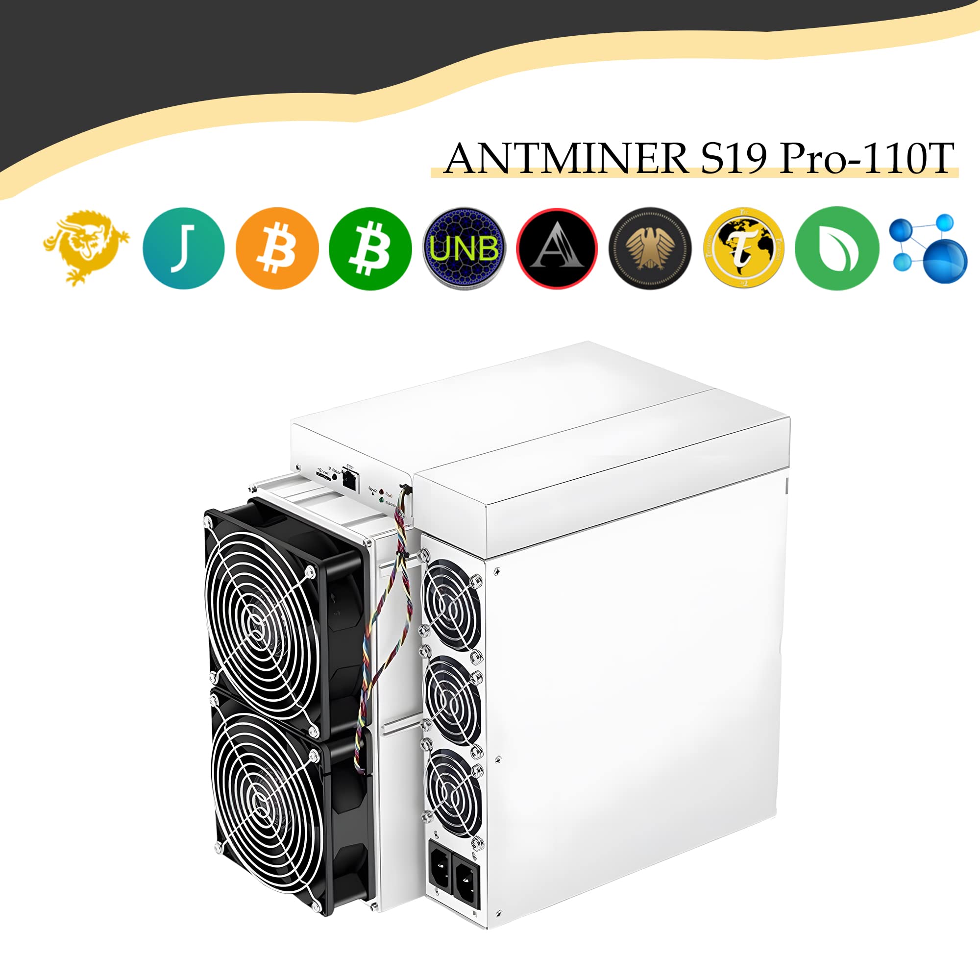 Antminer S19 PRO 110TH/S Bitcoin Miner 3250W BTC Miner ASIC Miner Include Power Supply - New