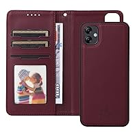 Phone flip case Compatible with Samsung Galaxy A04E 4G Wallet Case Detachable Back Case with Card Holder/Wrist Strap, PU Leather Flip Folio Case with Magnetic Stand Shockproof Phone Cover case with ca