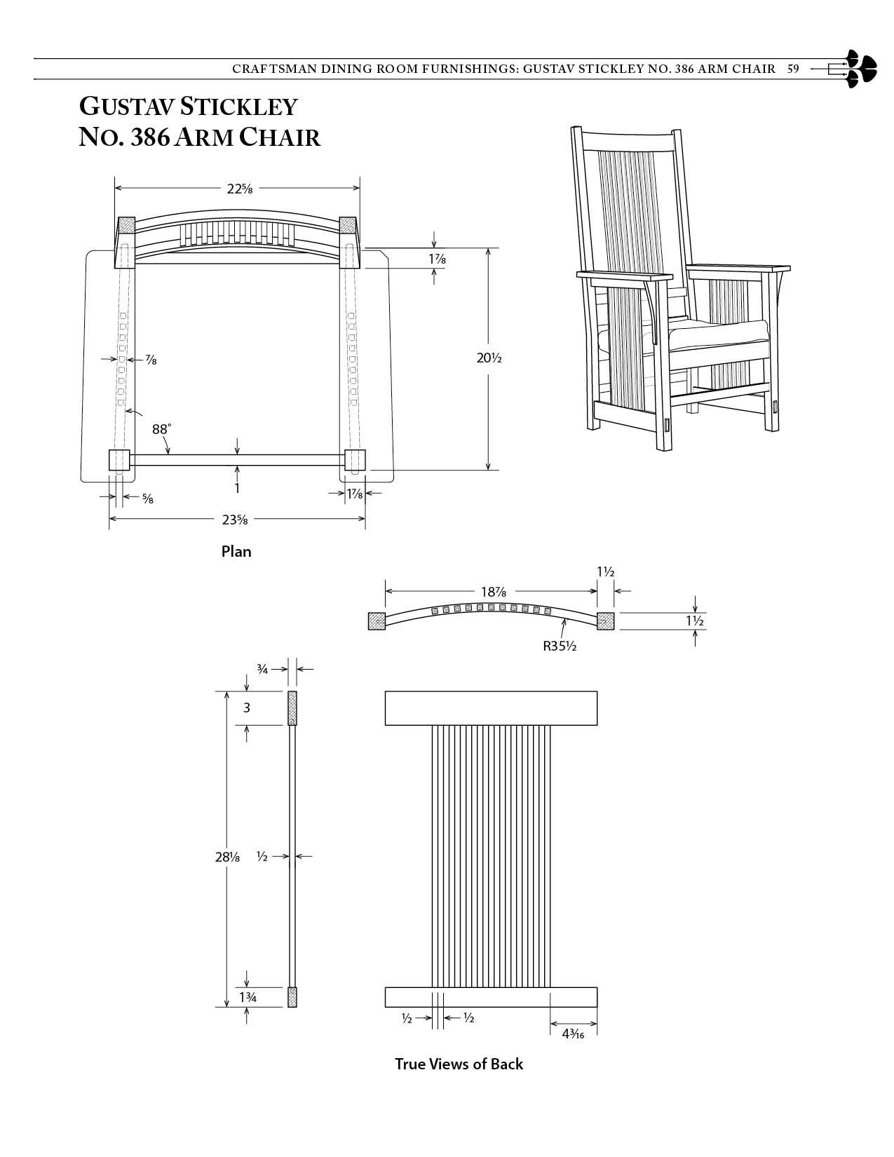 Great Book of Shop Drawings for Craftsman Furniture, Revised & Expanded Second Edition: Authentic and Fully Detailed Plans for 61 Classic Pieces (Fox Chapel Publishing) Complete Full-Perspective Views