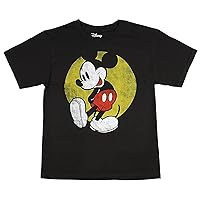 Disney boys Disney Big Boy's Classic Mickey Mouse T-shirt T Shirt, Black, X-Small US