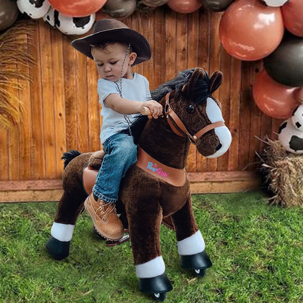 PonyCycle Authentic Ride on Horse Toy Walking Rocking Horses (with Brake/ 36
