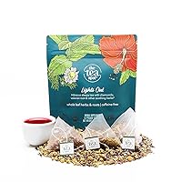 Organic Lights Out Tea with Valerian Root for Sleep Support & Relaxation | Blend of Hibiscus, Peppermint, Chamomile, Lavender, Licorice Root & Valerian Root | Caffeine-Free 15 Tea Bags, Pack of 1