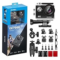 AKASO EK7000 Action Camera and Motorcycle Kit Bundle