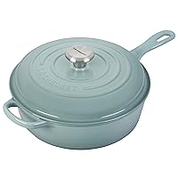 Le Creuset Enameled Cast Iron Signature Cassadou, 3.75 qt., Sea Salt