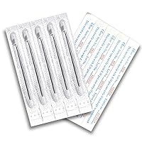 Body Piercing Needles, 25pcs 14G Stainless Steel Sealed Sterile Disposable Professional Piercing Needles for Ear Nose Navel Nipple Lip Ring Body Piercing Tool