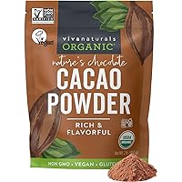 Organic Cacao Powder, 2lb - Unsweetened Cocoa Powder With Rich Dark Chocolate Flavor, Perfect for Baking & Smoothies - Certified Vegan, Keto & Paleo, Non-GMO & Gluten-Free, 907 g