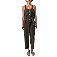 Lucky Brand Womens Button Front Jumpsuit