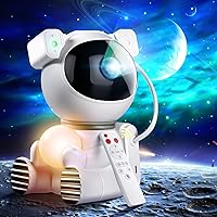 Northern Galaxy Light Aurora Projector with 33 Light Effects, Night Lights LED Star Projector for Bedroom Nebula Lamp, Remote Control, White Noises, Bluetooth Speaker for Parties（Astronaut