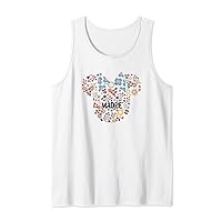 Disney Minnie Mouse Madre Head Icon Flowers Mother’s Day Tank Top