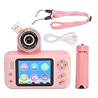 Upgrade HD Digital Camera,Kids Camera,Children Selfie Video Camcorder,Kids Camera Multifunction Front Back 180 Degree Angles Photo Video MP3 Digital Mini Camera for 3 to 12 Years Old, Kids Camera