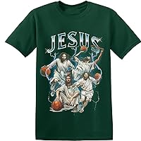 Christian Tshirts Women Men Jesus Faith Shirts Religious Gifts Tee Inspirational Graphic Tees, Hiphop Rap Jesus Style T-Shirt
