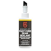 Seam Grip FC Fast Cure Sealant for Nylon and Polyester Tents, Tarps, Awnings, Clear, 2 oz