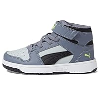 PUMA Unisex-Child Rebound Layup Synthetic Leather Hook and Loop Sneaker
