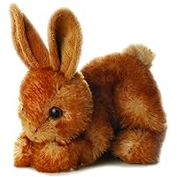 Aurora® Adorable Mini Flopsie™ Bitty Bunny™ Stuffed Animal - Playful Ease - Timeless Companions - Brown 8 Inches