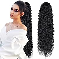 Long Drawstring Ponytail Extension Synthetic 26
