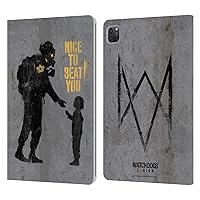 Officially Licensed Watch Dogs Legion Nice to Beat You Street Art Leather Book Wallet Case Cover Compatible with Apple iPad Pro 11 2020/2021 / 2022