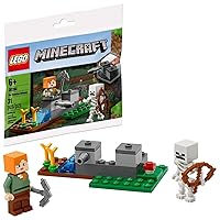 Wither Skeleton LEGO Minecraft Minifigure 21154 21126 21139 21172 Straight  Arms