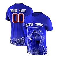 Custom Football Shirts for Men Women Youth Personalized Name Number Novelty Design Football City T-Shirt Fan Gifts
