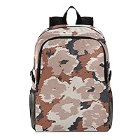 ALAZA Abstract Camouflage Hiking Backpack Packable Lightweight Waterproof Dayback Foldable Shoulder Bag for Men Women Travel Camping Sports Outdoor