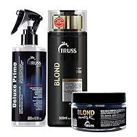 Truss Blond Mask Bundle with Blond Shampoo and Deluxe Prime Hair Treatment