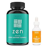 WellPath Bundle of Zen Stress Support Supplement (60 Ct) + Vital Liquid Liposomal Curcumin Drops