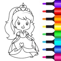 Princess coloring book 👸🎨 : Games for Girls 🌈