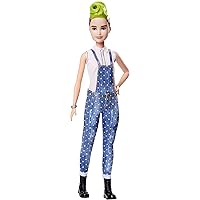 Barbie Fashionistas Doll with Green Striped Mohawk