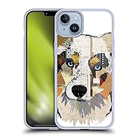 Head Case Designs Officially Licensed Michel Keck Australian Shepherd Dogs 3 Soft Gel Case Compatible with Apple iPhone 14 Plus and Compatible with MagSafe Accessories
