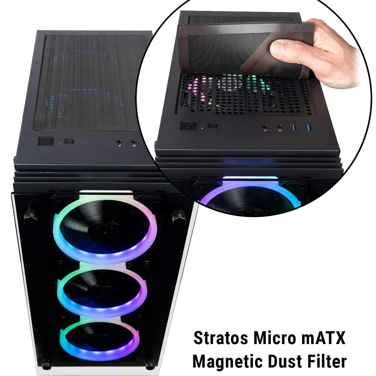 Empowered PC Stratos Micro Gaming Desktop (NVIDIA GeForce RTX 4080 16GB, Intel 16 Core i9-12900KF, 32GB RAM, 1TB NVMe SSD + 3TB HDD, Windows 11 Home) Gamer Computer