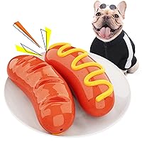 Dog Chew Toys for Aggressive Chewers Indestructible Tough Enduring Squeaky Interactive Puppy Toy Teeth Toothbrush for Small Medium Large Dogs Breed Birthday Gift