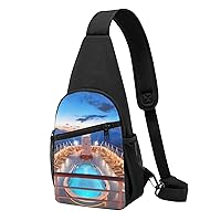 Sling Bag Crossbody for Women Fanny Pack Pool Party Cruise Ship Chest Bag Daypack for Hiking Travel Waist Bag