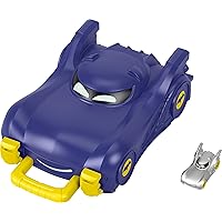 Fisher-Price DC Batwheels Preschool Toy Bat The Batmobile Carrying Case with 1:55 Scale Diecast Car for Ages 3+ Years