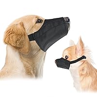Downtown Pet Supply - Quick-Fit Dog Muzzle for Grooming - Pet Care & Dog Grooming Supplies - Soft Nylon Muzzle with Safety Buckle - Size 0 - Muzzle for Small Dog