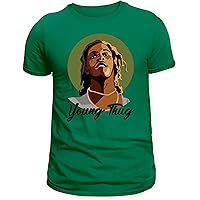 Young and The Thugs Graphic T-Shirt Beautiful Young Cool Thugger Face Vintage Retro Graphic Tee Mens Women