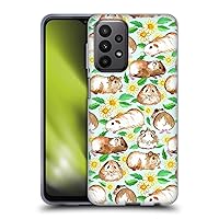 Head Case Designs Officially Licensed Micklyn Le Feuvre Guinea Pigs and Daisies in Watercolour On Mint Patterns 2 Soft Gel Case Compatible with Samsung Galaxy A23 / 5G (2022)