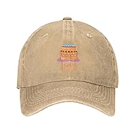 Its My Birthday Lucky Cake Hat Party Gifts Cowboy Baseball Cap Dad Hat Unisex Adjustable Upf50+ Golf Gym