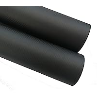 3K Carbon Fiber Tube OD 32 33 34 35 36 38 40 44 45 48 50 55 60 64 80 90 110 114 X 500mm(Roll Wrapped) Wing Tube Multi-Copter ARM DIY (2, 60x64x500mm Matte)