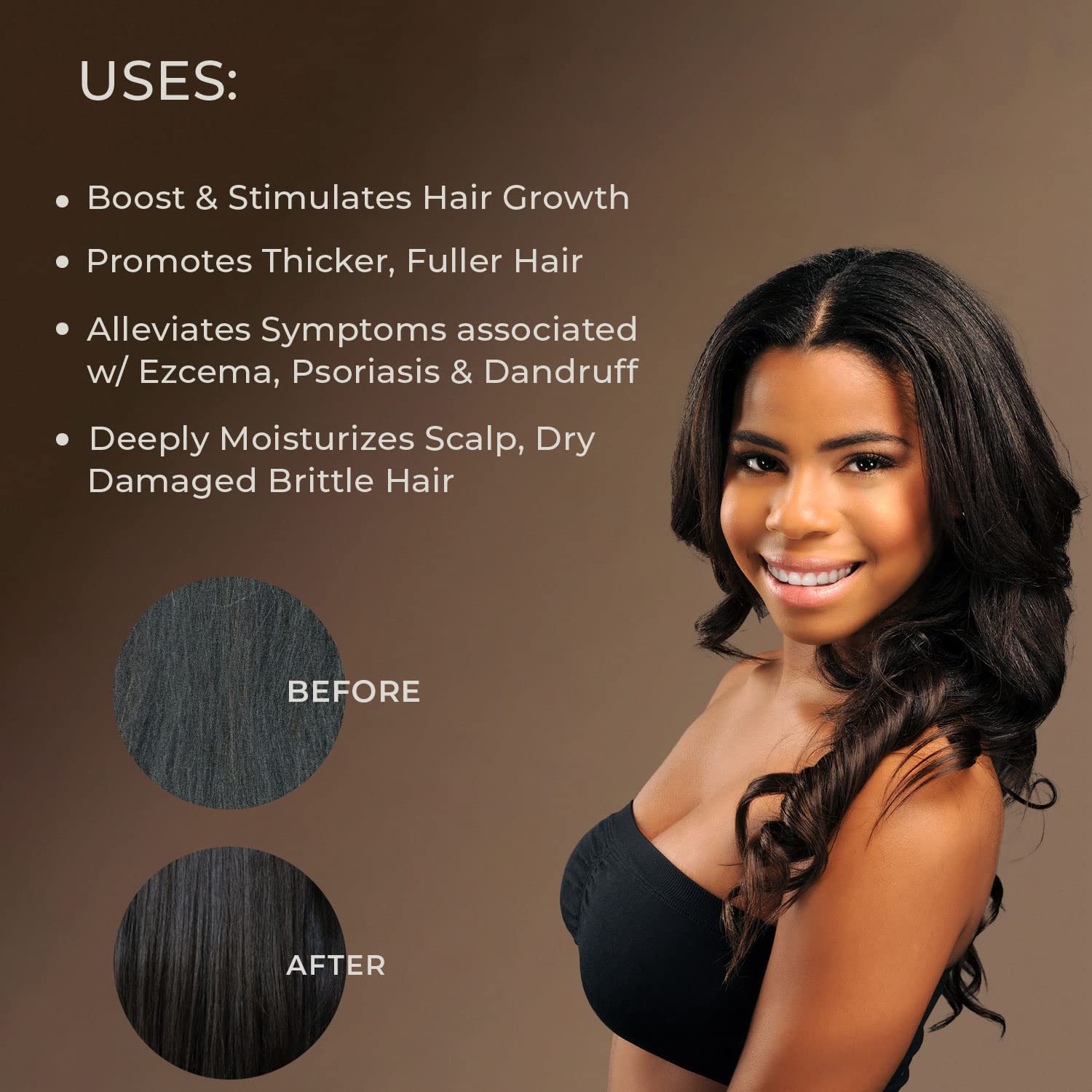 Sunny Isle Jamaican Black Castor Oil, 8 fl. oz. | 100% Natural Treatment for Hair, Scalp and Skin