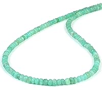 45CM Chrysoprase Necklace Ombre Chrysoprase Bead Necklace Handmade Necklace Sparkling Chrysoprase Silver Necklace Gift For Mom