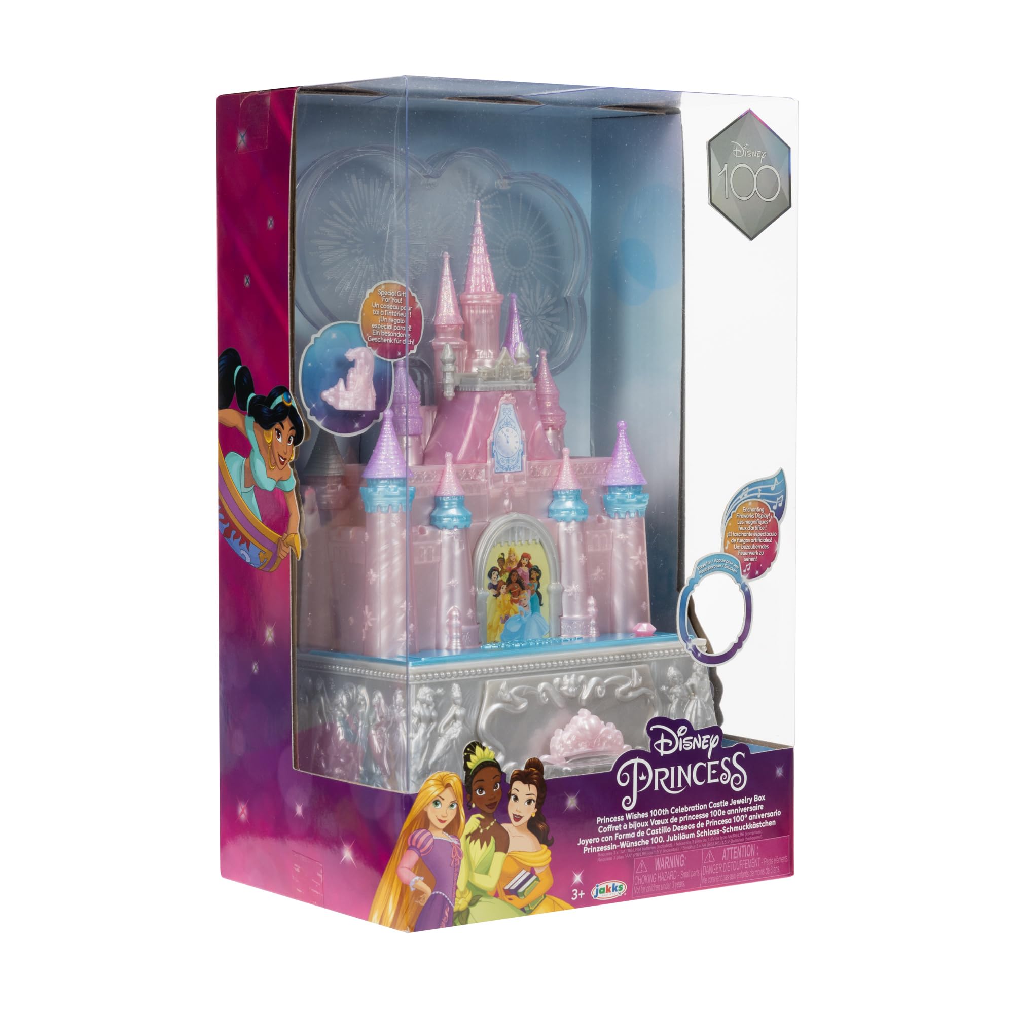 Disney Princess 100th Anniversary Celebration Castle Jewelry Box