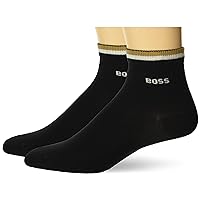 BOSS Men's 2-Pair Iconic Stripe Cotton Socks