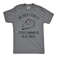Mens Fitness Pumpkin Pie in My Mouth T Shirt Funny Thanksgiving Thankful Graphic