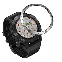 Smart Bezel Ring Styling Frame Case Cover for Garmin Fenix 6/6x Pro/6X Sapphire Protection Bezel Ring Anti Scratch Metal Cases (Color : 2, Size : for Fenix 6 Pro GPS)