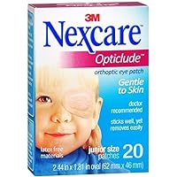 Nexcare Opticlude Orthoptic Eye Patches Junior 20 Each (Pack of 8)